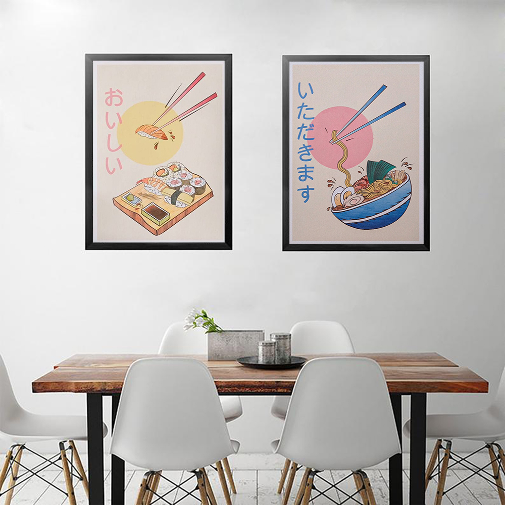 Japanese Lifestyle And Food - Japon Tarzı Mutfak Gıda Posterler ve