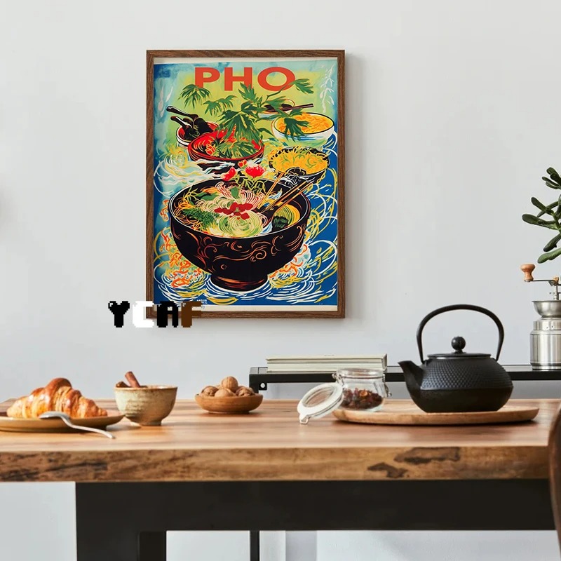 Vintage japon gıda posteri tuv - Japanese Lifestyle And Food incelemesi ve fiyatı