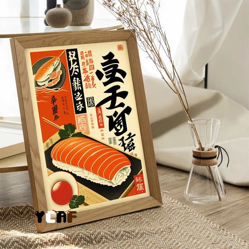 Vintage japon gıda posteri tuv - Japanese Lifestyle And Food incelemesi ve fiyatı