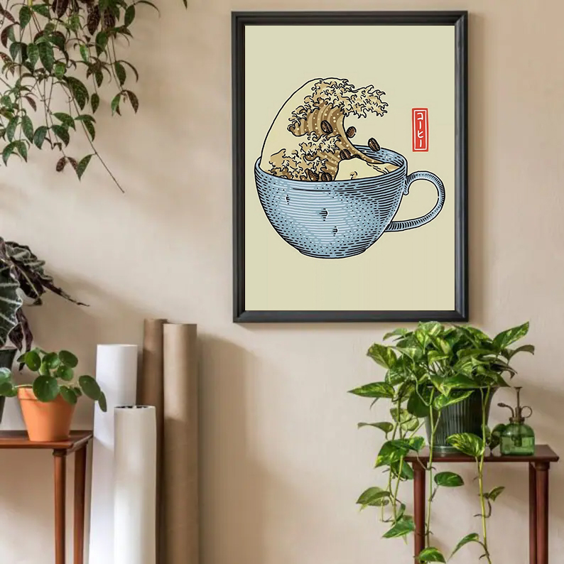 Retro japon tarzı kahve büyük  - Japanese Lifestyle Shop incelemesi ve fiyatı